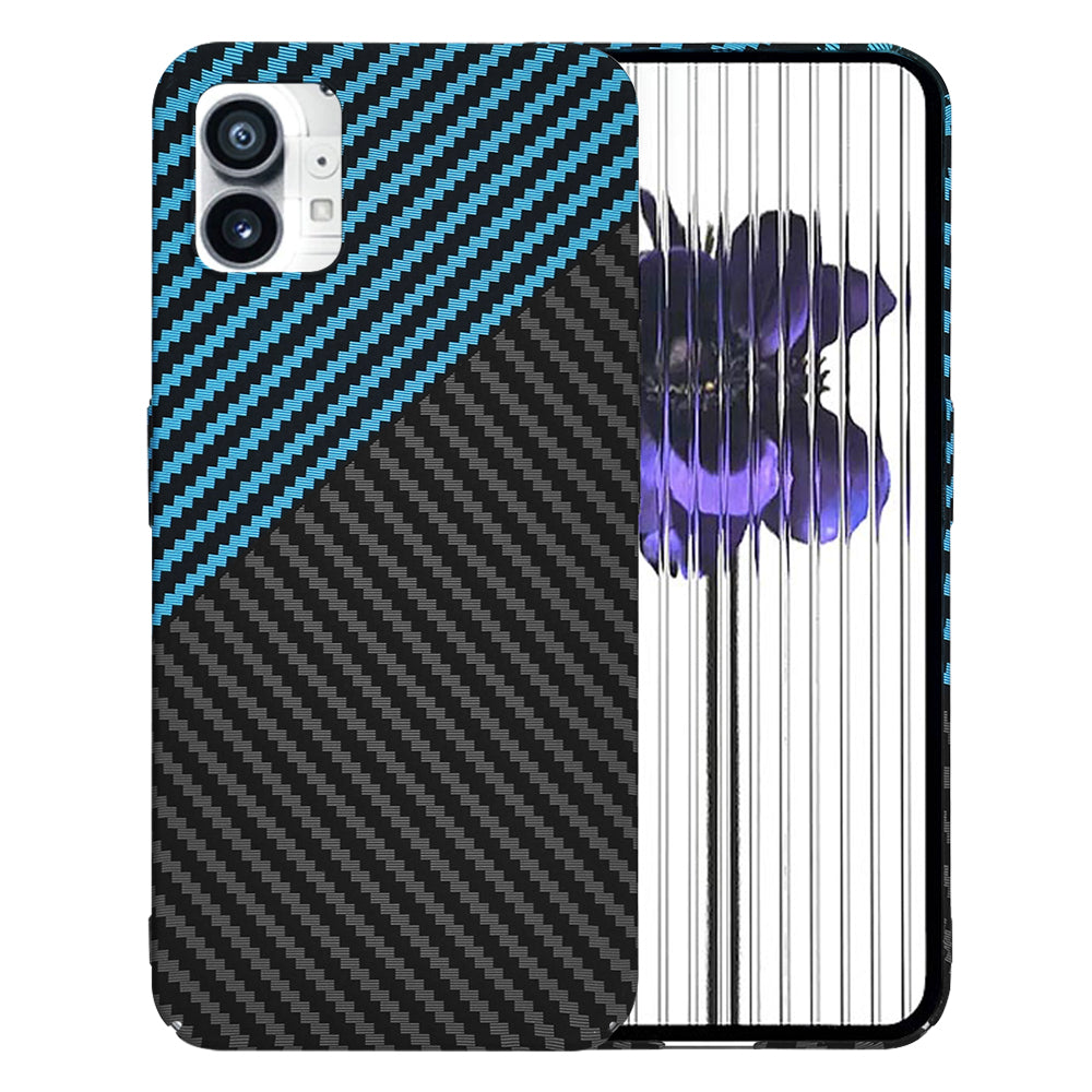 Husa pentru Nothing Phone (1), Techsuit, Carbonite FiberShell, Neagra Bleu