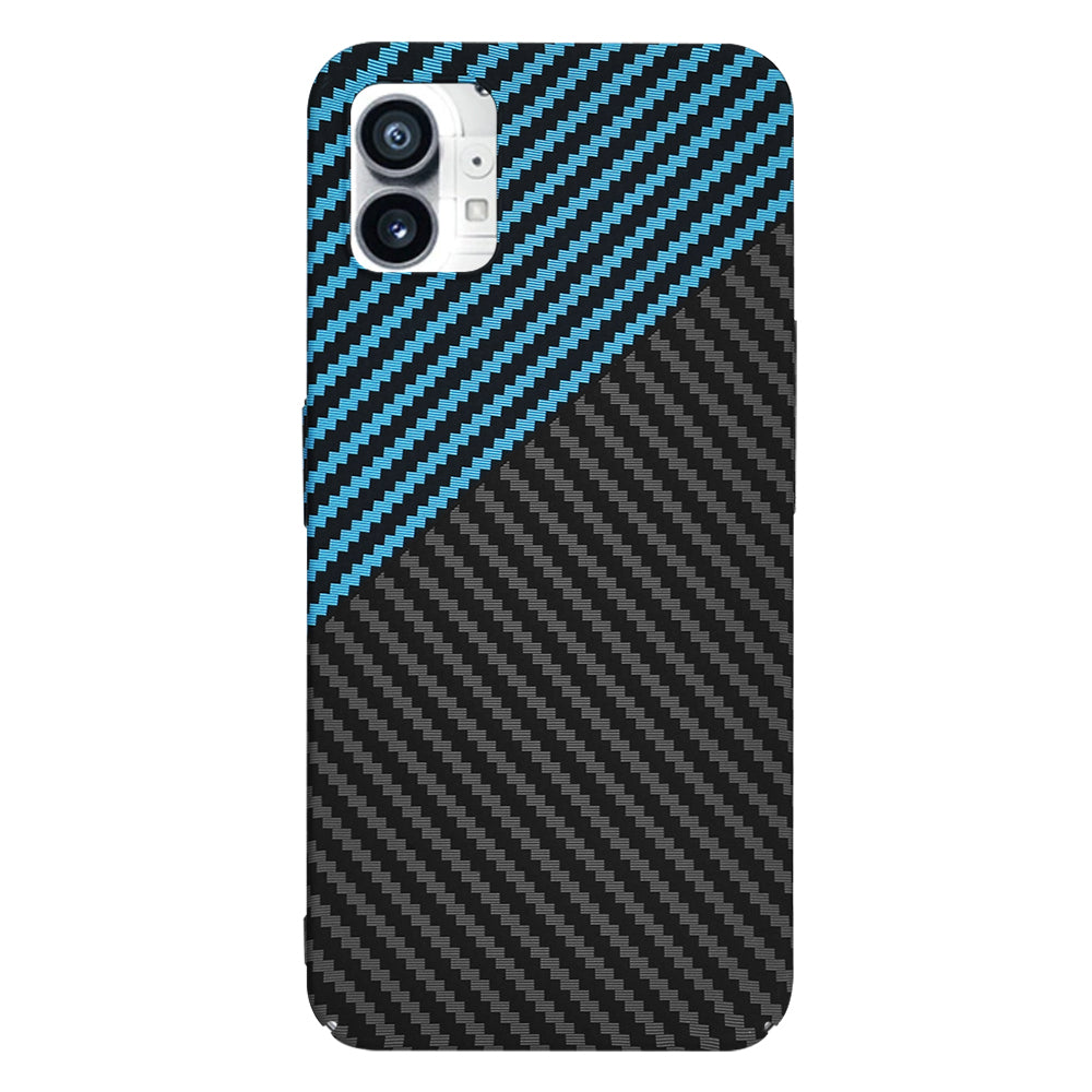 Husa pentru Nothing Phone (1), Techsuit, Carbonite FiberShell, Neagra Bleu