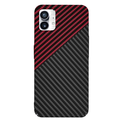Husa pentru Nothing Phone (1), Techsuit, Carbonite FiberShell, Neagra Rosie