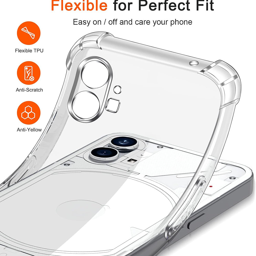 Husa pentru Nothing Phone (1), Techsuit, Shockproof Clear, Transparenta