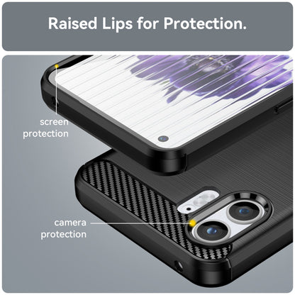 Husa pentru Nothing Phone (2), Techsuit, Carbon, Neagra