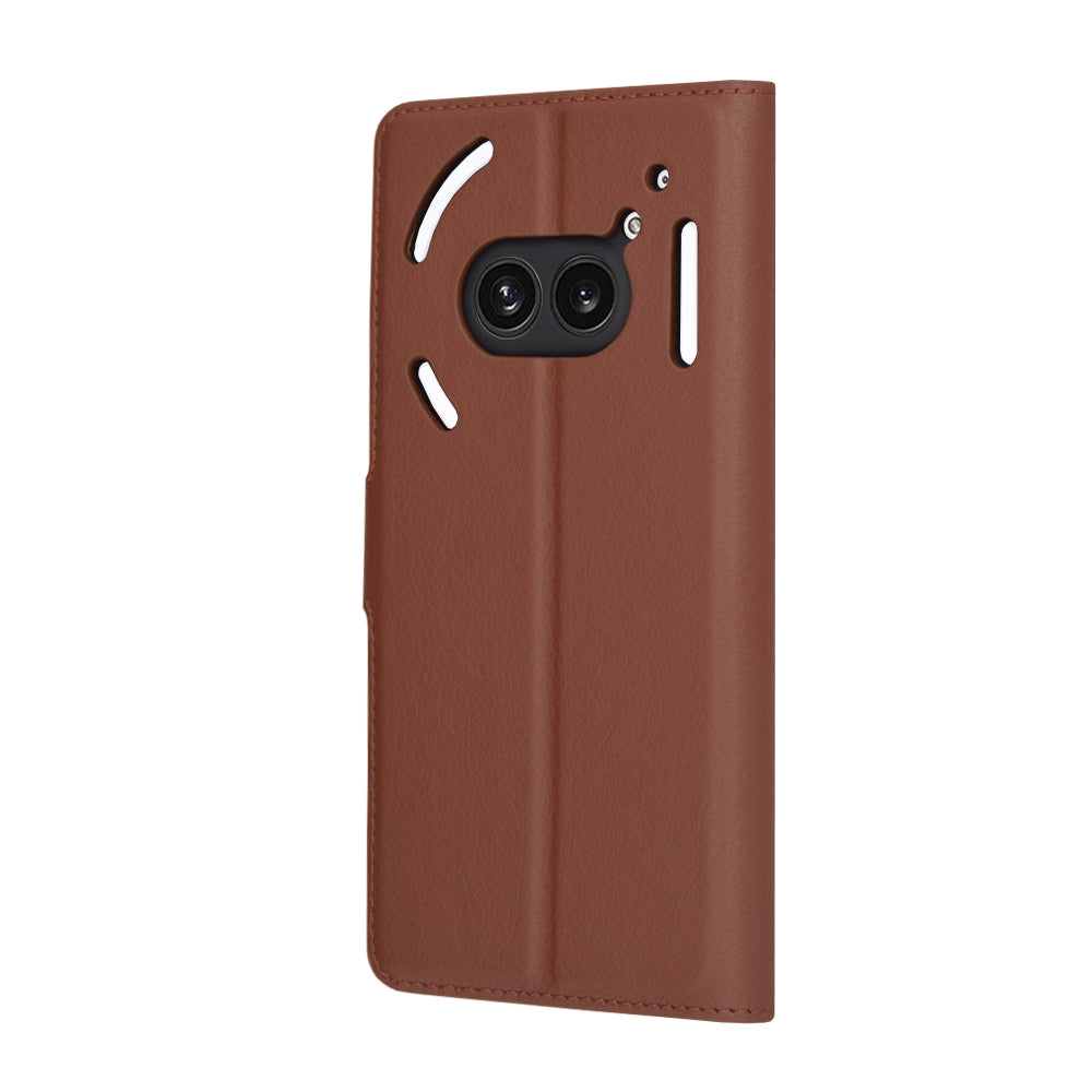 Husa pentru Nothing Phone (2a) Plus / Phone (2a), Techsuit, Leather Folio, Maro