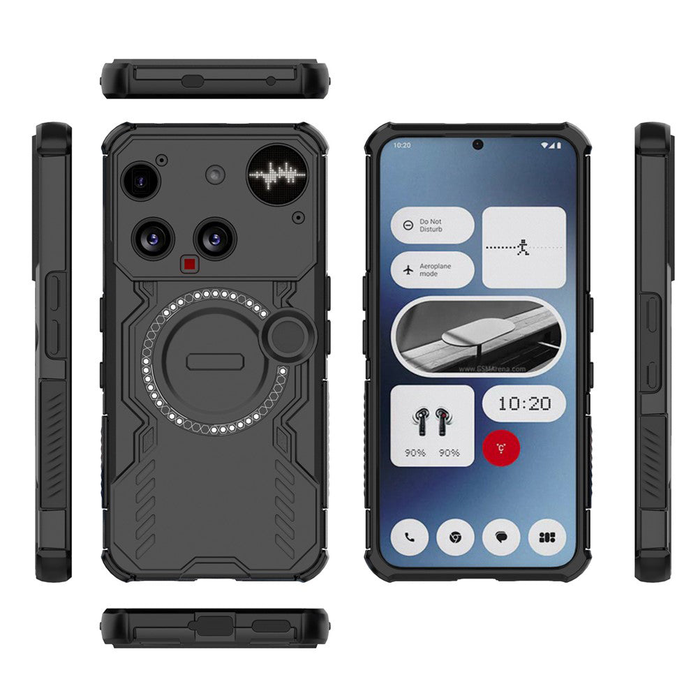 Husa MagSafe pentru Nothing Phone (3), Techsuit, ArmorMag, Neagra