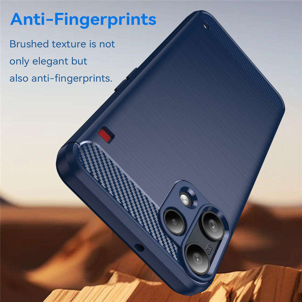 Husa pentru Nothing Phone (3a) Lite, Techsuit, Carbon, Albastra