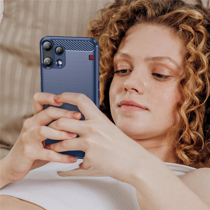 Husa pentru Nothing Phone (3a) Lite, Techsuit, Carbon, Albastra