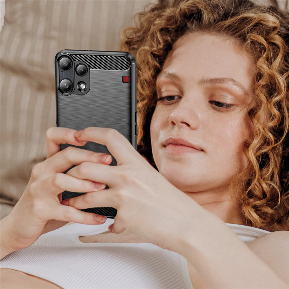 Husa pentru Nothing Phone (3a) Lite, Techsuit, Carbon, Neagra