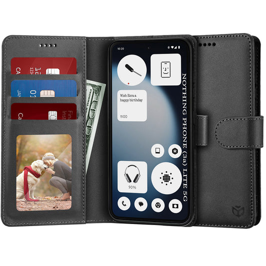 Husa pentru Nothing Phone (3a) Lite, Techsuit, Diary Book, Neagra