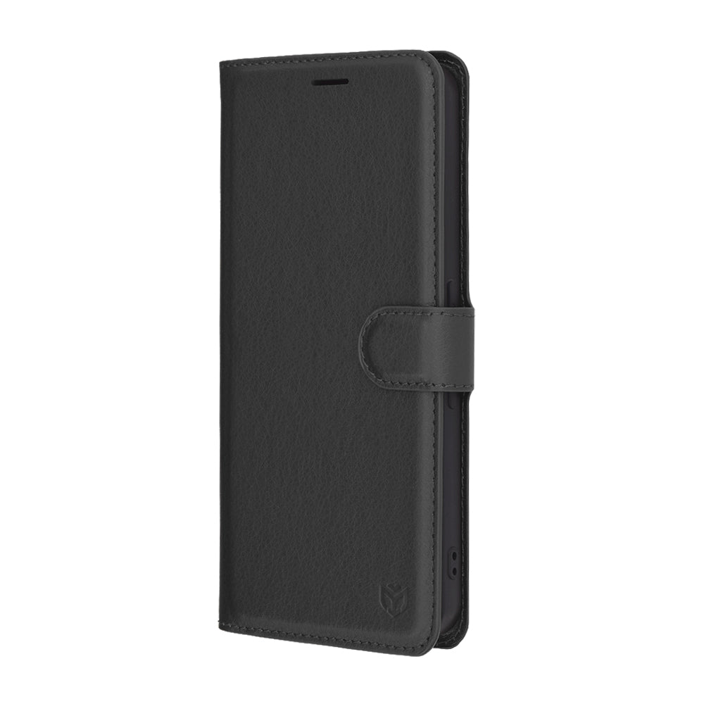 Husa pentru Nothing Phone (3a) Pro, Techsuit, Leather Folio, Neagra