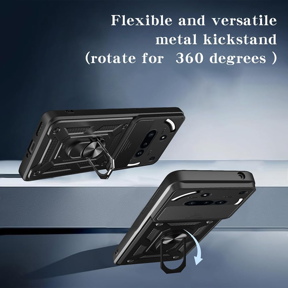 Husa pentru Nothing Phone (3a), Techsuit, CamShield, Neagra