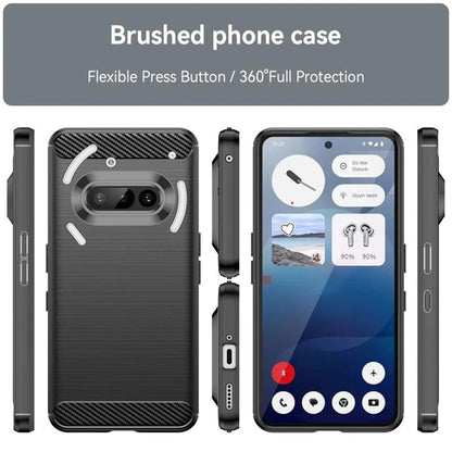Husa pentru Nothing Phone (3a), Techsuit, Carbon, Neagra