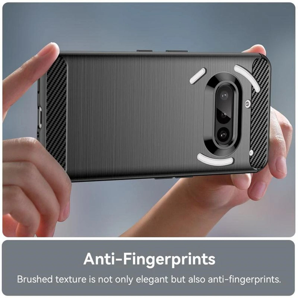 Husa pentru Nothing Phone (3a), Techsuit, Carbon, Neagra