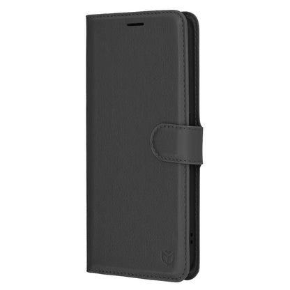 Husa pentru Nothing Phone (3a), Techsuit, Leather Folio, Neagra