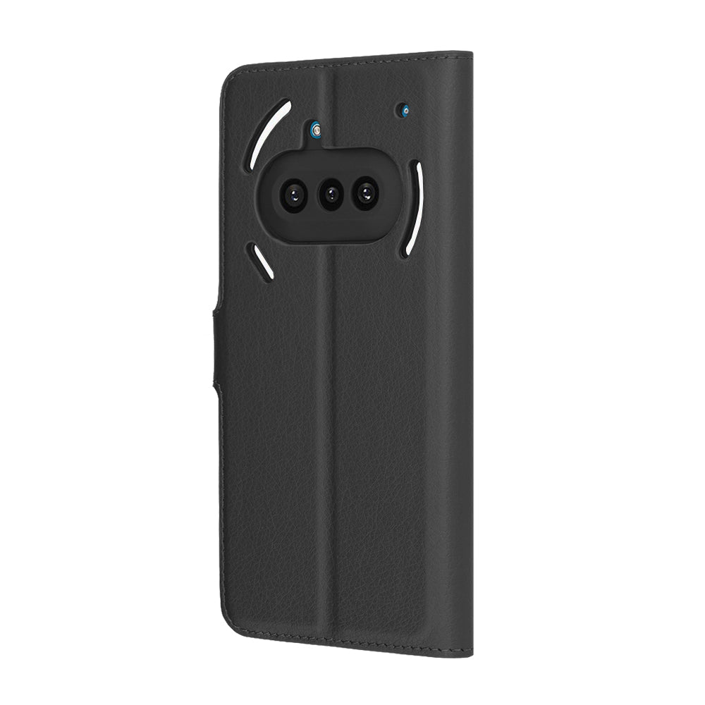 Husa pentru Nothing Phone (3a), Techsuit, Leather Folio, Neagra