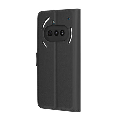Husa pentru Nothing Phone (3a), Techsuit, Leather Folio, Neagra
