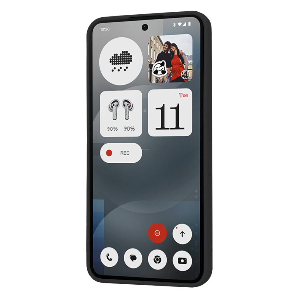 Husa pentru Nothing Phone (3a), Techsuit, SoftFlex, Neagra