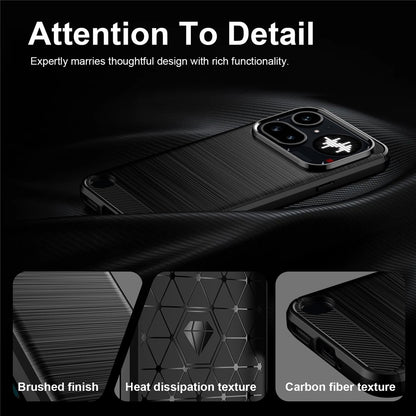 Husa pentru Nothing Phone (4a) Pro, Techsuit, Carbon, Neagra