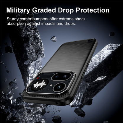 Husa pentru Nothing Phone (4a) Pro, Techsuit, Carbon, Neagra