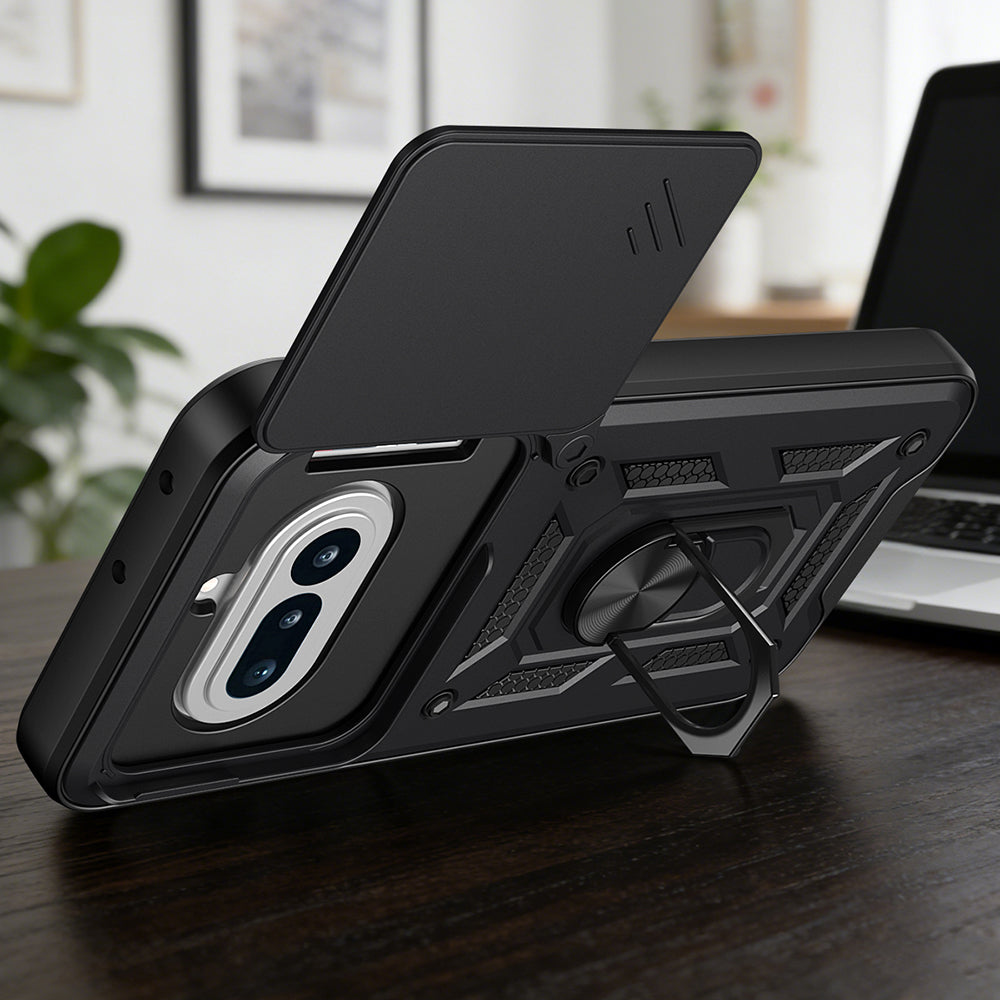 Husa pentru Nothing Phone (4a), Techsuit, CamShield, Neagra