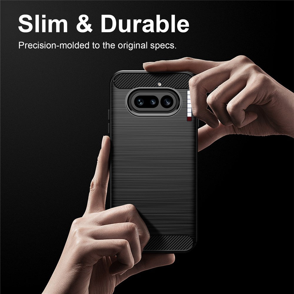Husa pentru Nothing Phone (4a), Techsuit, Carbon, Neagra