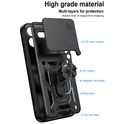 Husa pentru Nothing Phone (4b), Techsuit, CamShield, Neagra
