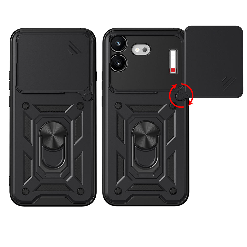 Husa pentru Nothing Phone (4b), Techsuit, CamShield, Neagra