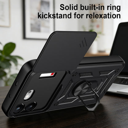 Husa pentru Nothing Phone (4b), Techsuit, CamShield, Neagra