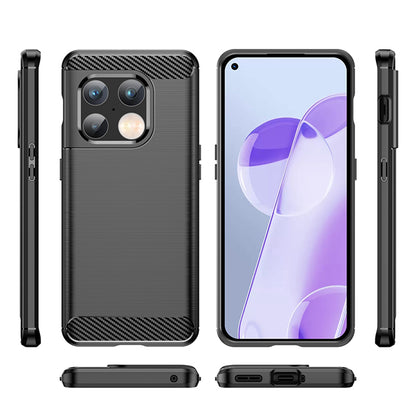 Husa pentru OnePlus 10 Pro, Techsuit, Carbon, Neagra