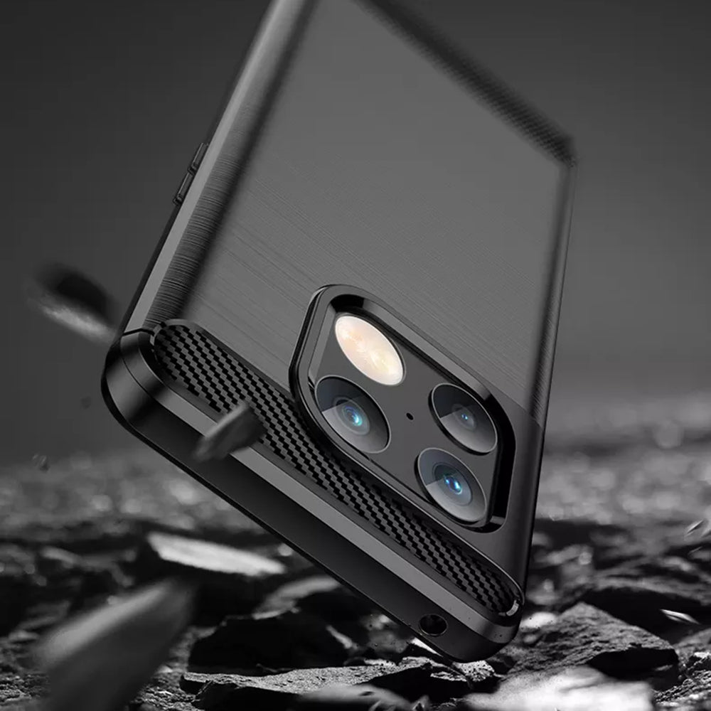 Husa pentru OnePlus 10 Pro, Techsuit, Carbon, Neagra