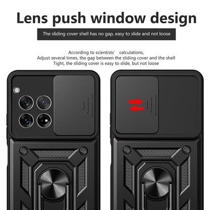Husa pentru OnePlus 12, Techsuit, CamShield, Neagra