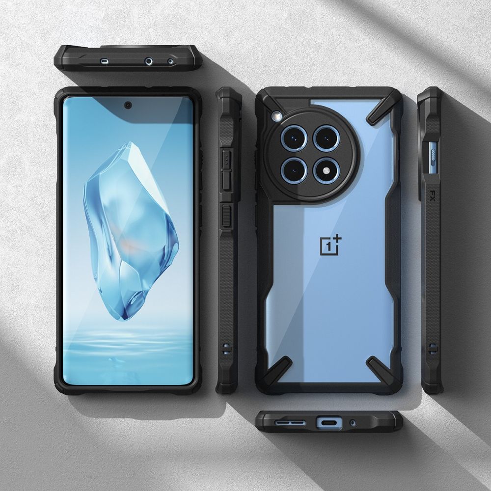 Etui dla OnePlus 12R, Ringke, Fusion X, czarne 