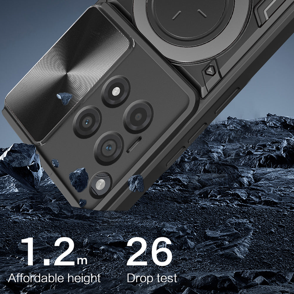 Husa pentru OnePlus 12R, Techsuit, CamGuard Pro, Roz Aurie