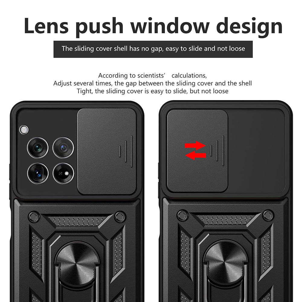 Husa pentru OnePlus 12R, Techsuit, CamShield, Neagra