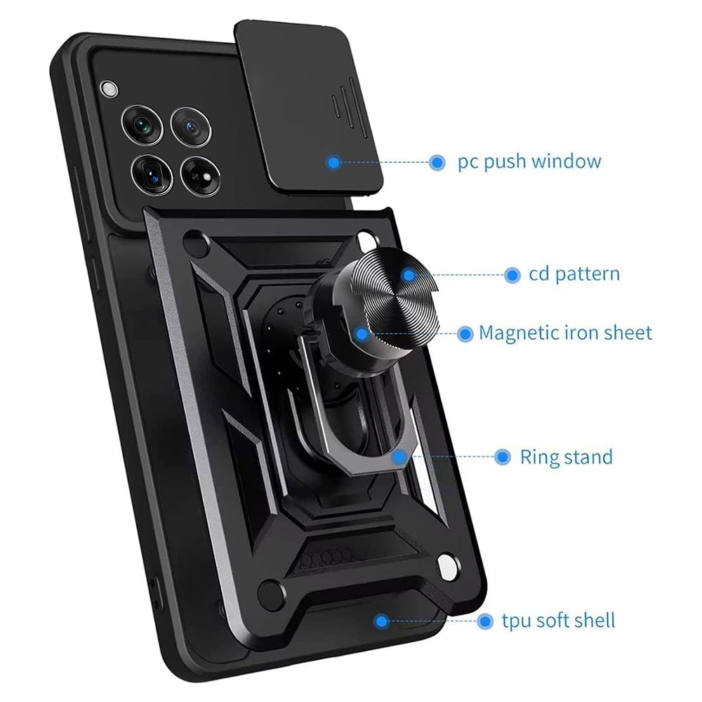 Husa pentru OnePlus 12R, Techsuit, CamShield, Roz