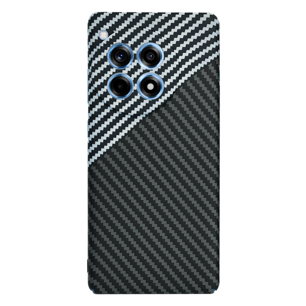 Husa pentru OnePlus 12R, Techsuit, Carbonite FiberShell, Neagra Gri