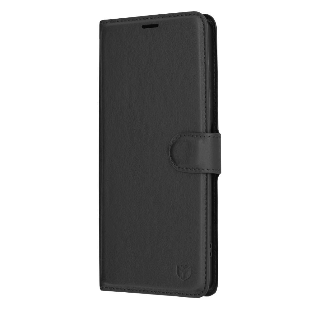 Husa pentru OnePlus 12R, Techsuit, Leather Folio, Neagra
