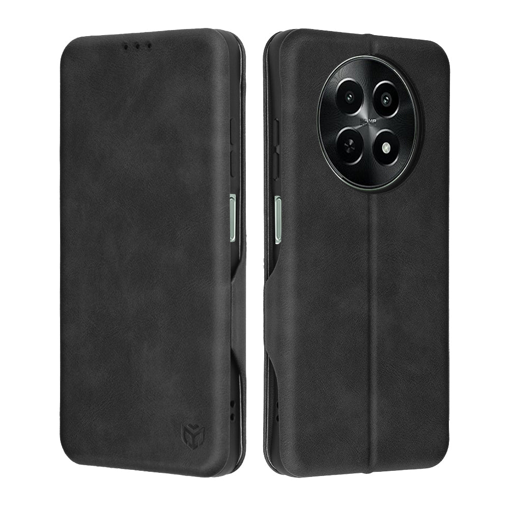 Husa pentru OnePlus 12R, Techsuit, Safe Wallet Plus, Neagra