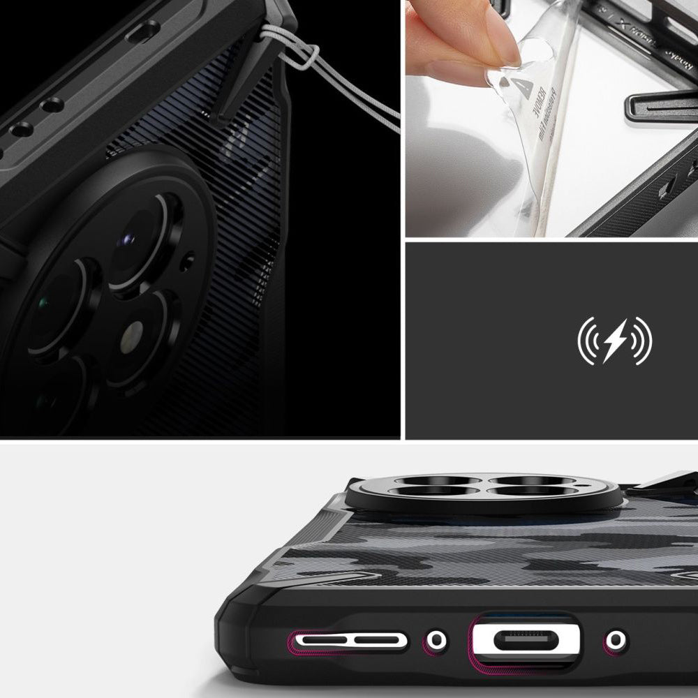 Husa pentru OnePlus 13, Ringke, Fusion X Design, Camuflaj