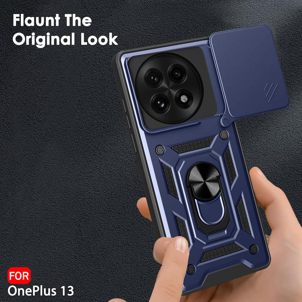 Husa pentru OnePlus 13, Techsuit, CamShield, Albastra