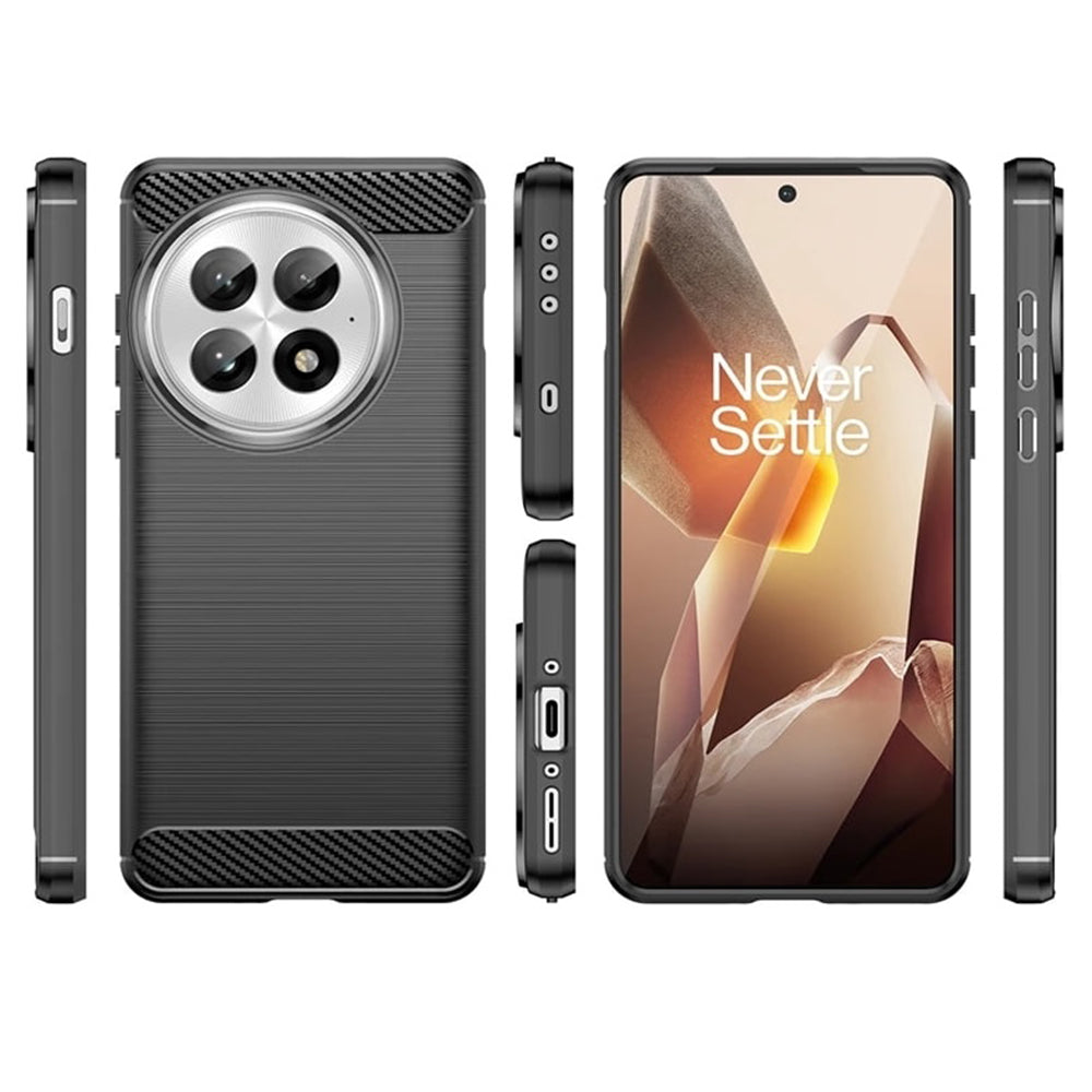 Husa pentru OnePlus 13, Techsuit, Carbon, Albastra