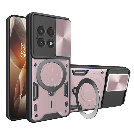 Husa pentru OnePlus 13R, Techsuit, CamGuard Pro, Roz Aurie