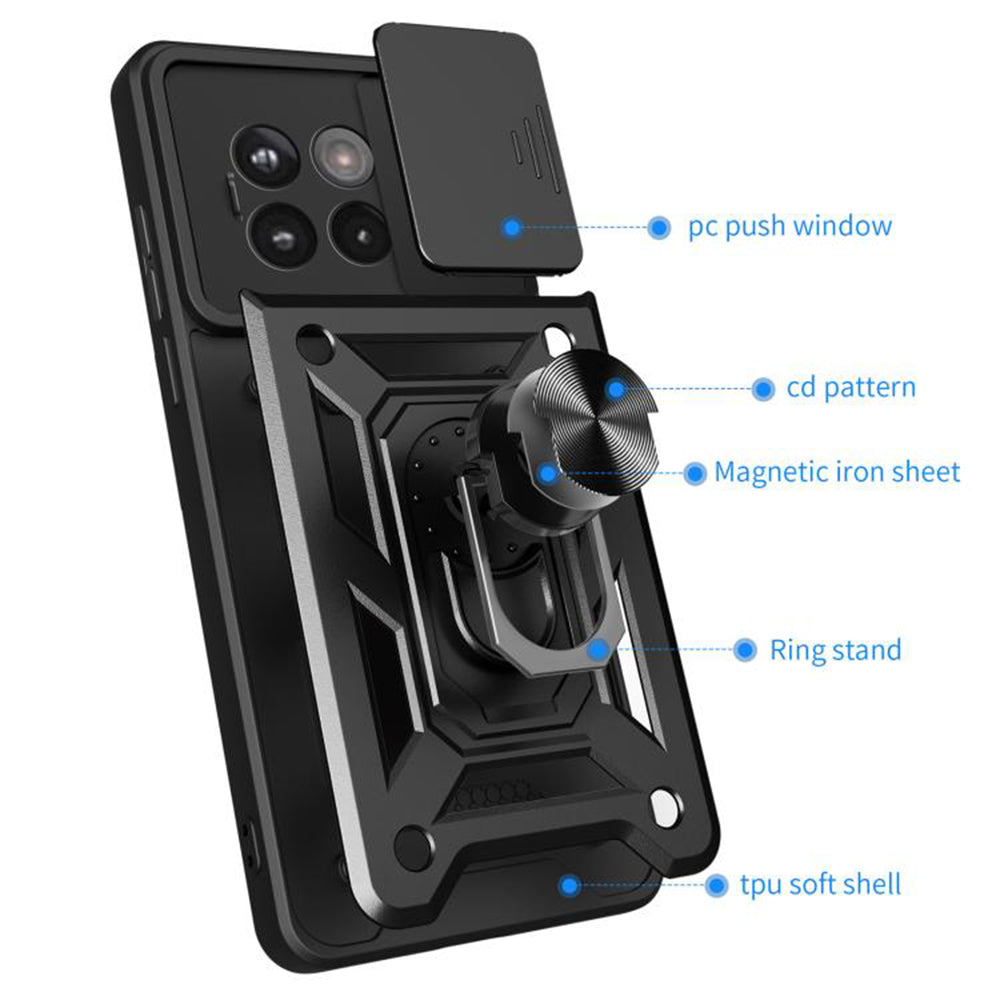 Husa pentru OnePlus 13R, Techsuit, CamShield, Roz