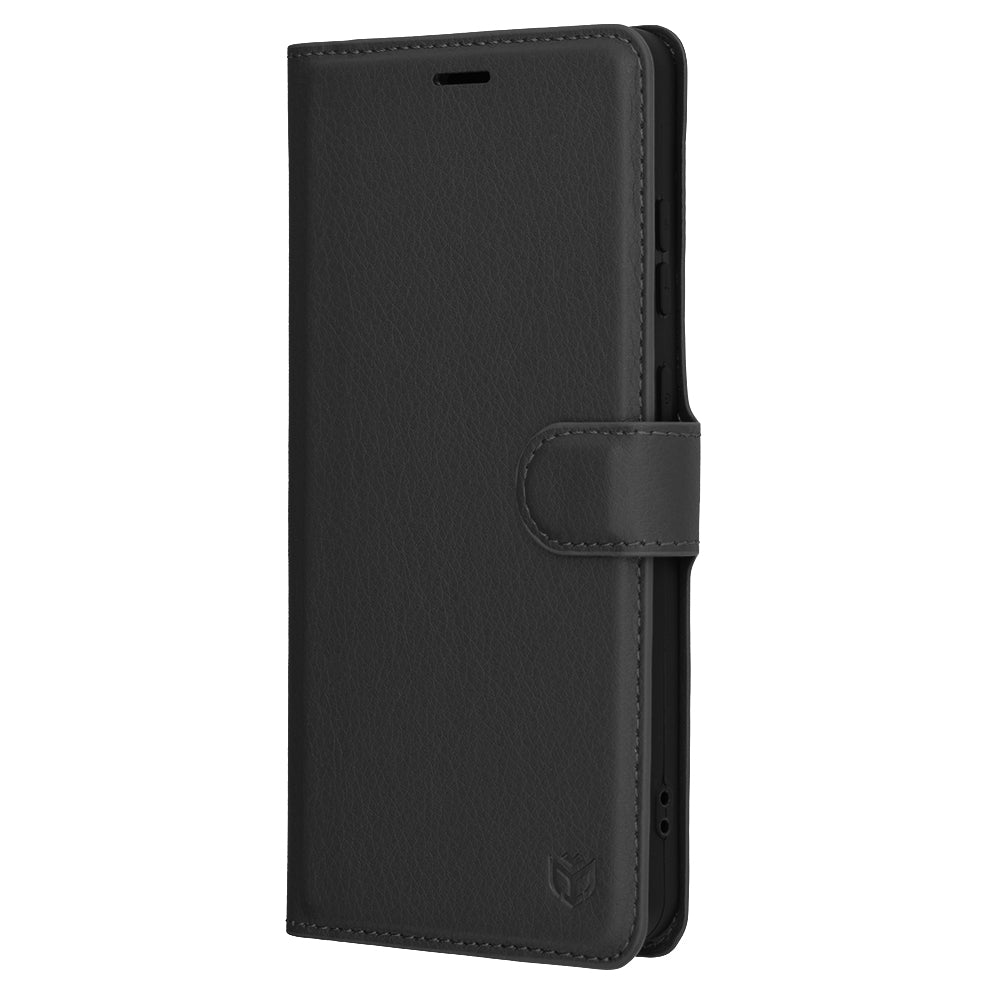 Husa pentru OnePlus 13R, Techsuit, Leather Folio, Neagra