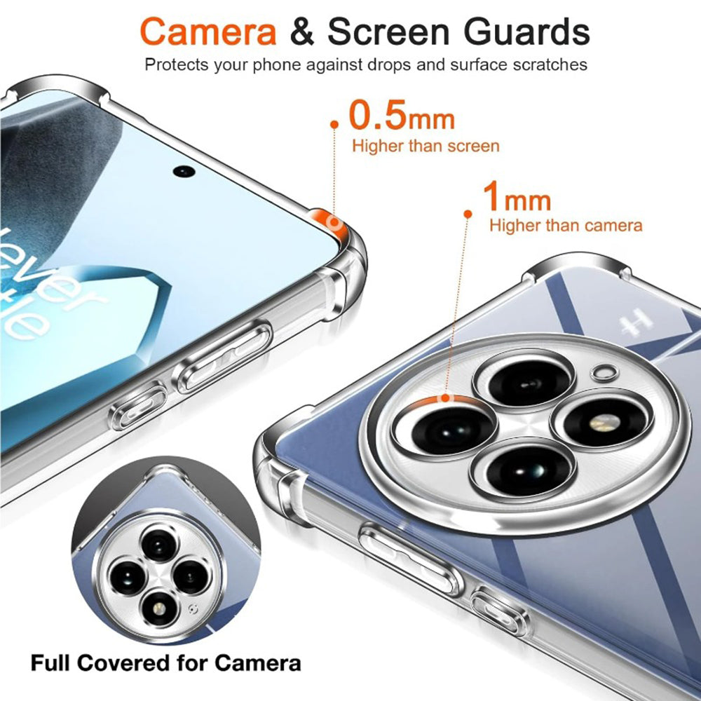 Husa pentru OnePlus 13R, Techsuit, Shockproof Clear, Transparenta