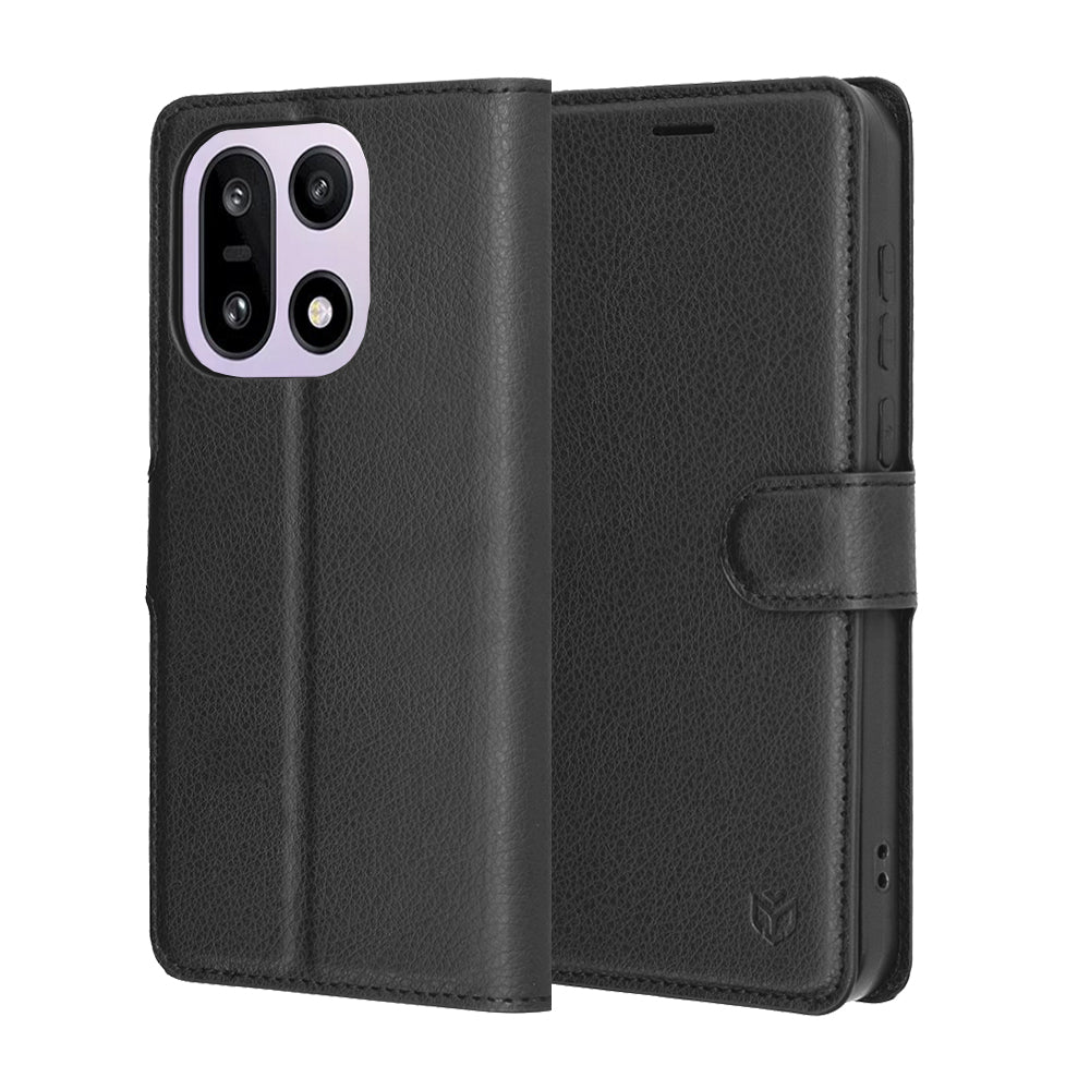 Husa pentru OnePlus 15, Techsuit, Leather Folio, Neagra