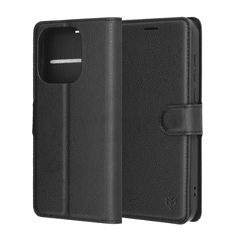 Husa pentru OnePlus 15, Techsuit, Leather Folio, Neagra