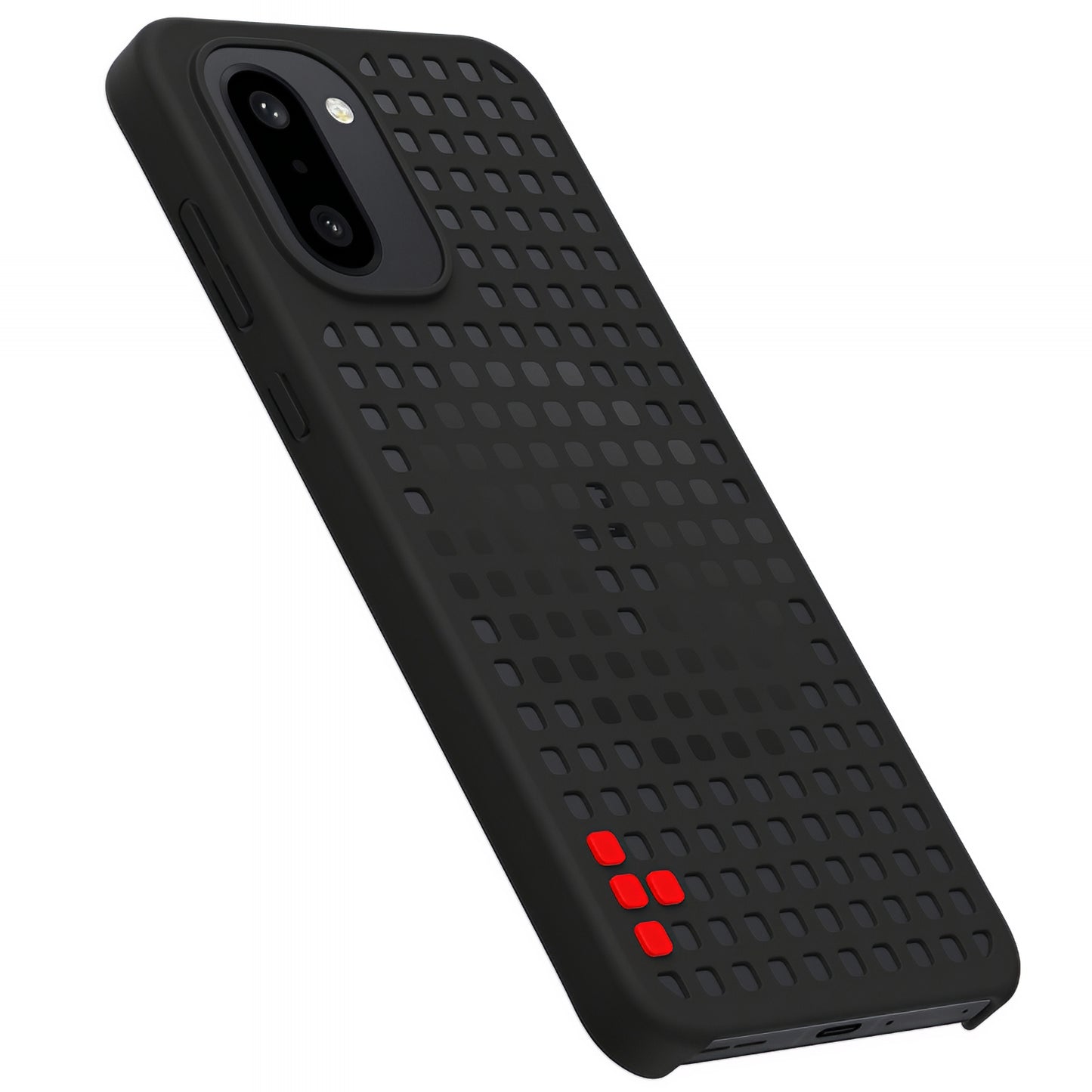 Husa pentru OnePlus 15R, Hole Pattern Magnetic, Neagra 5431102123