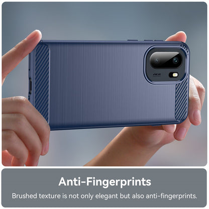 Husa pentru OnePlus 15R, Techsuit, Carbon, Albastra
