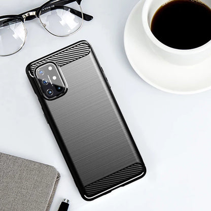 Husa pentru OnePlus 8T, Techsuit, Carbon, Neagra