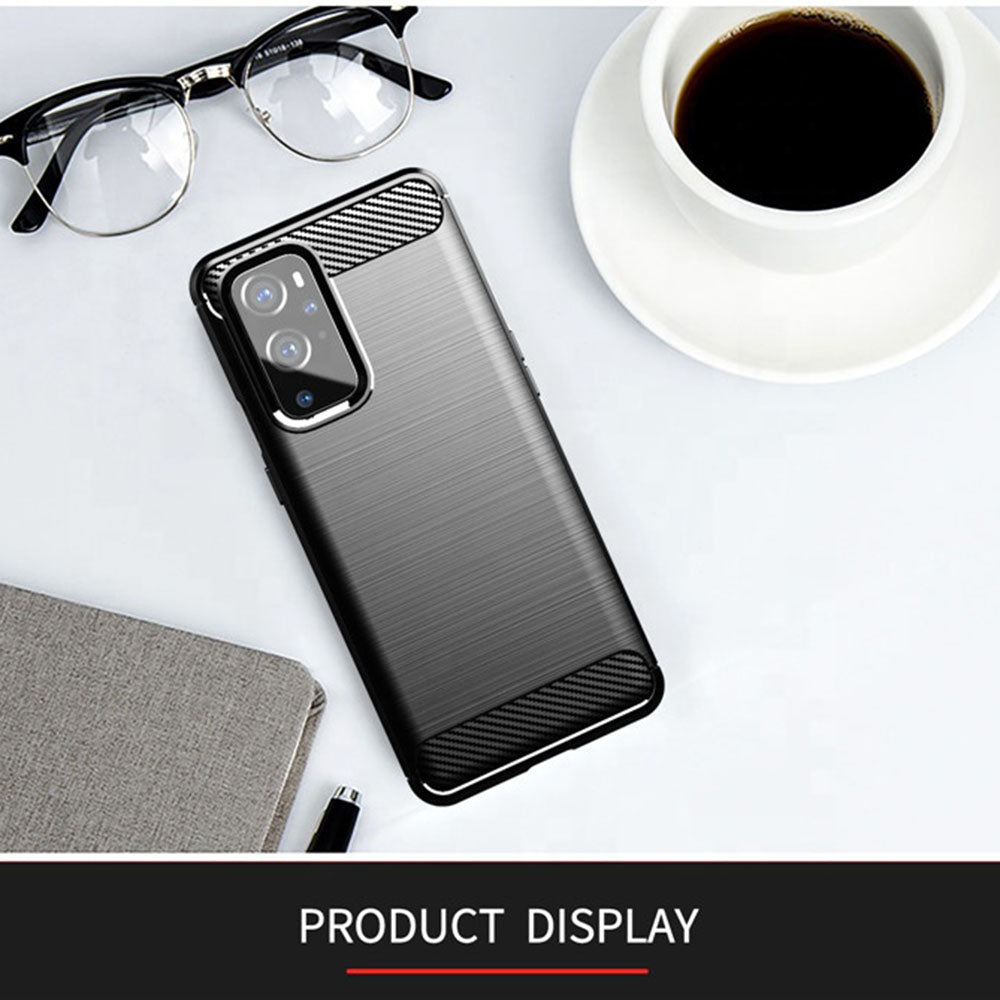 Husa pentru OnePlus 9 Pro, Techsuit, Carbon, Neagra