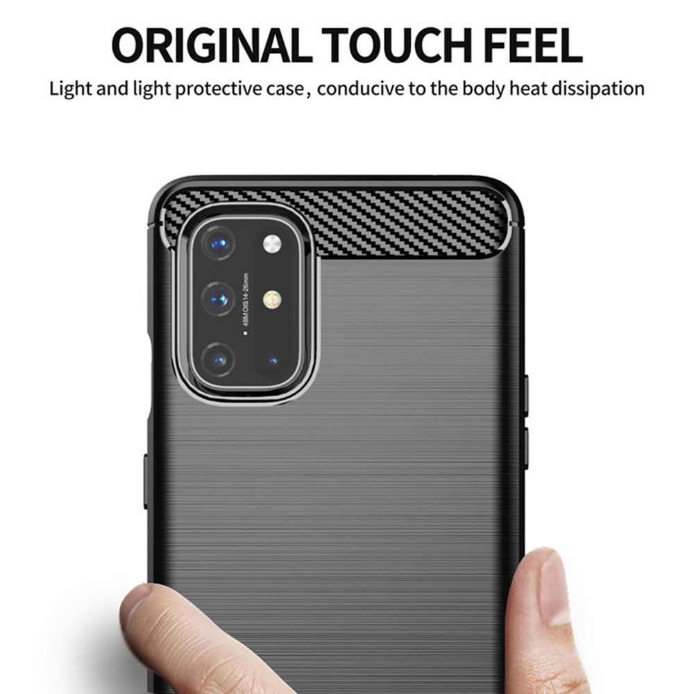 Husa pentru OnePlus 9, Techsuit, Carbon, Neagra